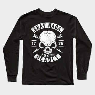 KRAV MAGA - 100% DEADLY - SELF DEFENSE Long Sleeve T-Shirt